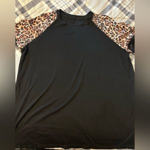 Black & Cheetah Tshirt
